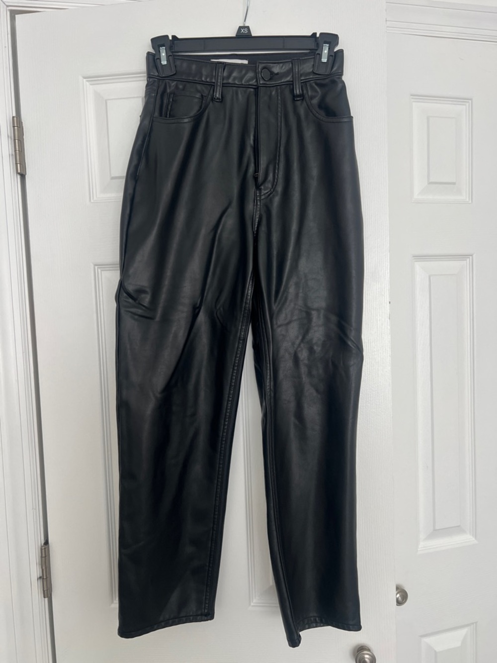 Abercrombie & Fitch Black Faux Leather Pants